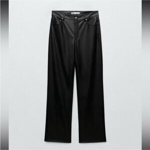 ZARA Faux Leather Pants